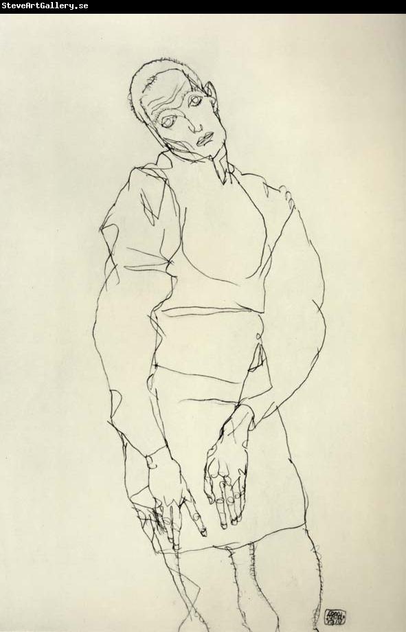 Egon Schiele Standing Male Figure
